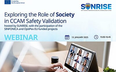 SUNRISE Webinar: Exploring the Role of Society in CCAM Safety Validation